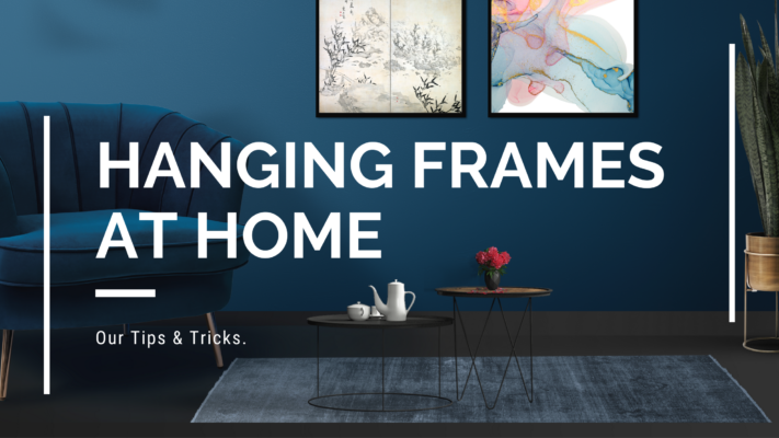 Bellefield Design hanging frames at home